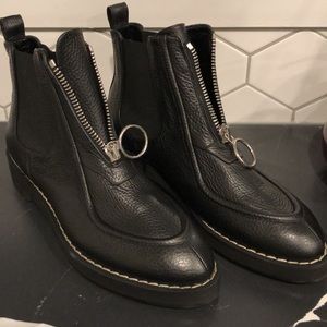 Carven size 9.5 leather boot